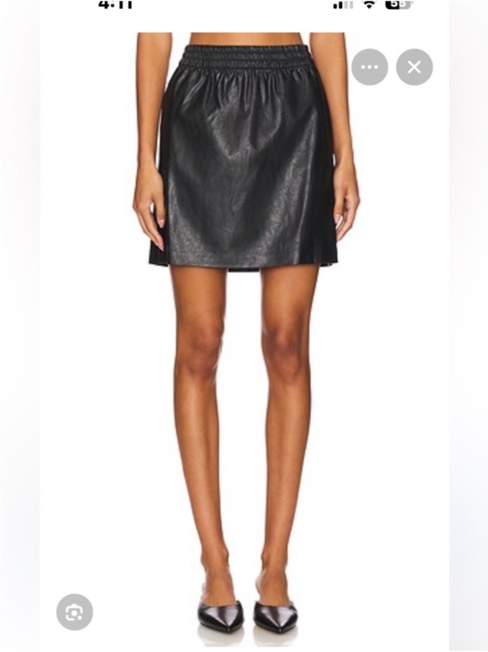 Anine Bing Vegan Leather Skirt size small